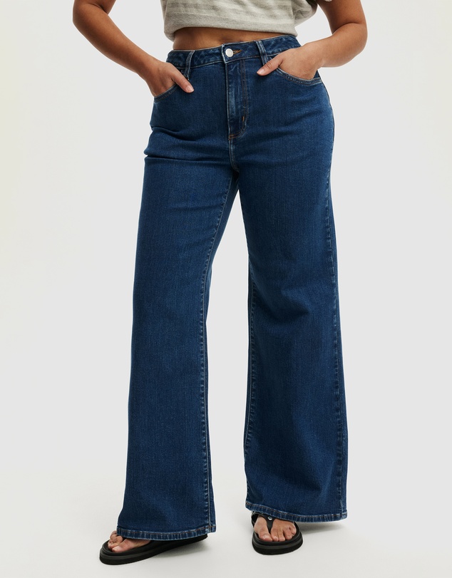 Cotton On - Curvy Stretch Wide Jeans