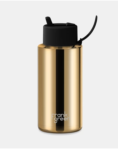 Frank Green - 34oz Ceramic Reusable Bottle with Flip Straw Lid