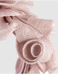 Max Alexander - Sinamay Curls Pink Fascinator
