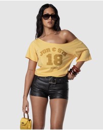 JGR & STN - Sienna Off Shoulder T-Shirt