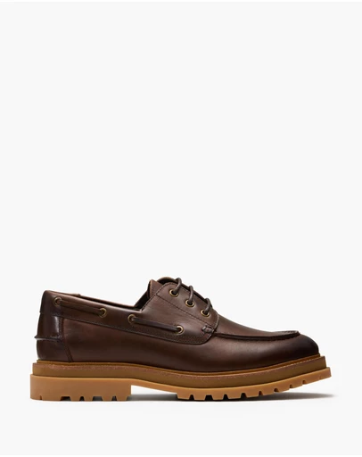 Aquila - Beam Leather Boat Shoes