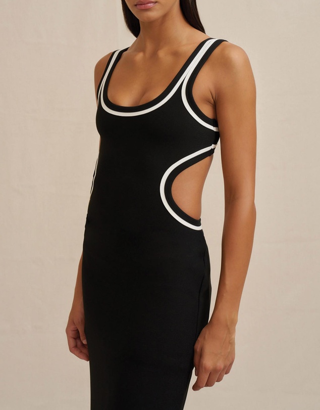 BY JOHNNY. - Milly Cut Out Midi Dress