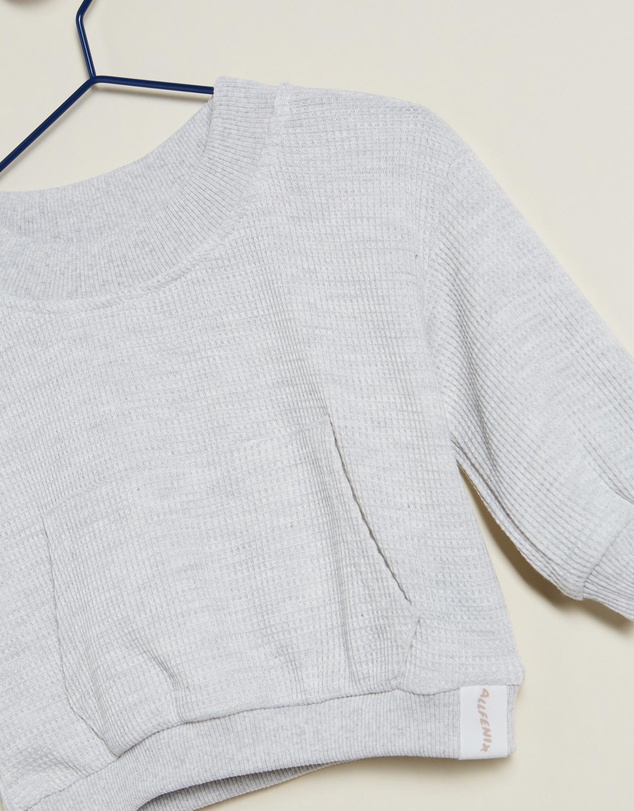 All Fenix - Mini Waffle Crew Jumper - Babies-Kids