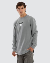 Nena & Pasadena - Crew Dual Curved Sweater