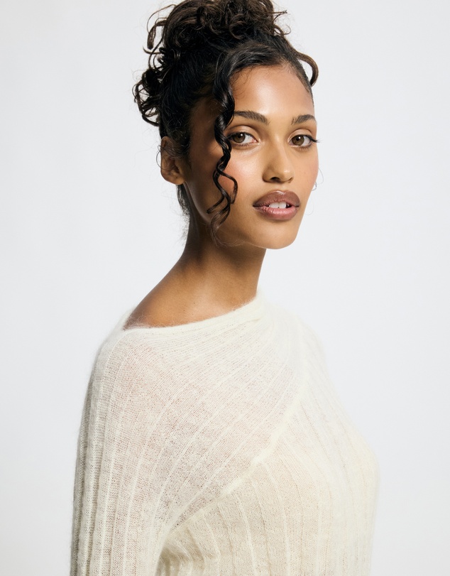 Lover - Seraphine Mohair Blend Sheer Jumper