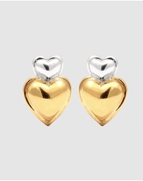 Elli Jewelry - Earrings Stud Heart 925 Sterling Silver