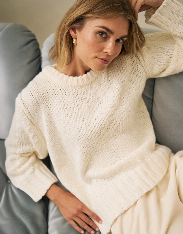 Ceres Life - Sage Chunky Knit Crew
