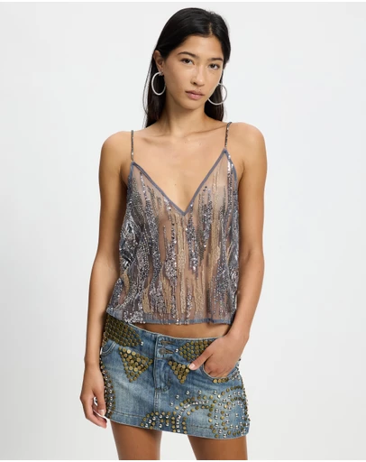 Jaded London - Emeblished Cami Top