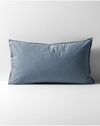 Aura Home - Evie Stonewash Organic Cotton Standard Pillowcase