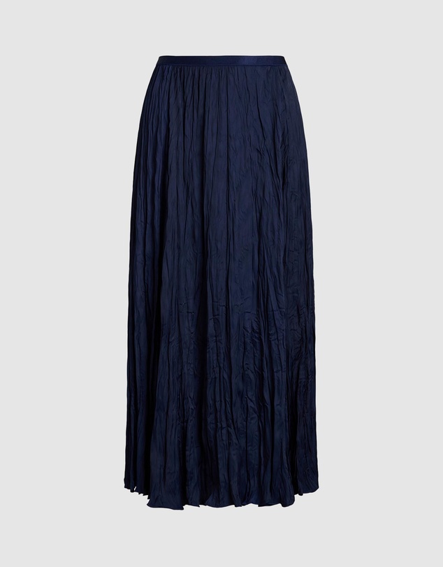 Polo Ralph Lauren - Crinkled Satin A-Line Skirt - The ICONIC Exclusive