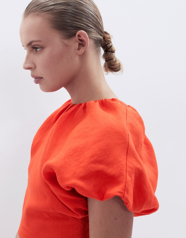 UNISON - Cropped Linen Top