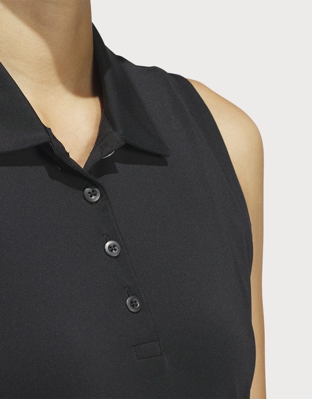 adidas Performance - Ultimate365 Solid Sleeveless Polo Shirt Womens