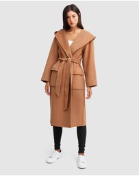 Belle & Bloom - Runaway Wool Blend Robe Coat