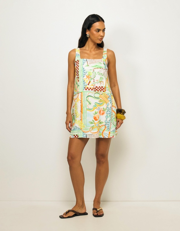 AERE - Lana Linen Mini Dress