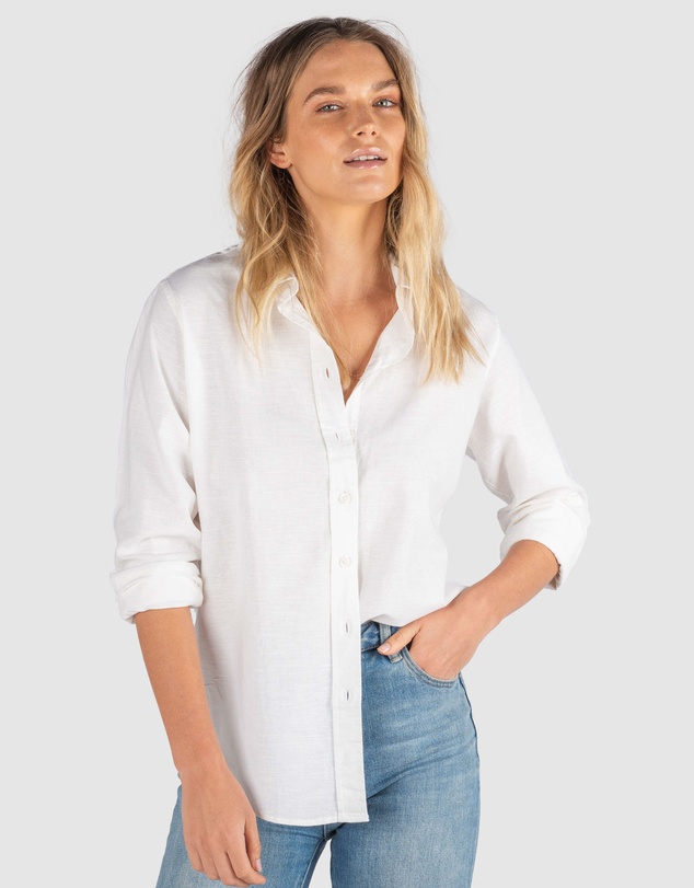 CAMIXA - Essy White Linen Shirt