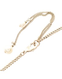 Pre-Loved by Azura Reborn - Pre-Loved Gold Plated Faux Pearl CC Pendant Necklace