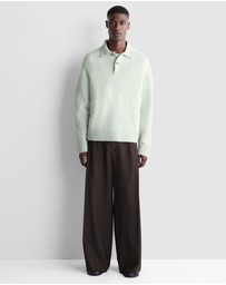 COS - Brushed-Wool Polo Shirt