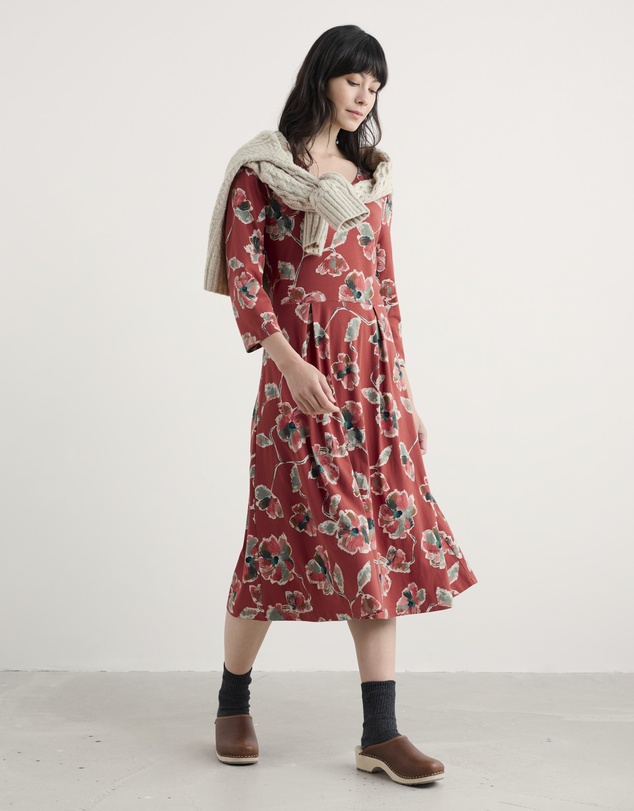 Seasalt - Seasalt Cornwall Red 3/4 Pier View Dress