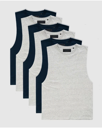 Xander - 6-Pack Blanc Tank