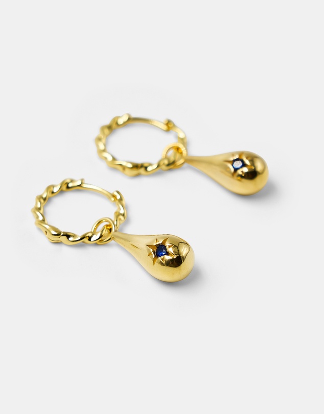 Brie Leon - 925 Tear Drop Twist Sleeper Earrings