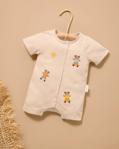 Purebaby - Short Growsuit-Kids-Babies
