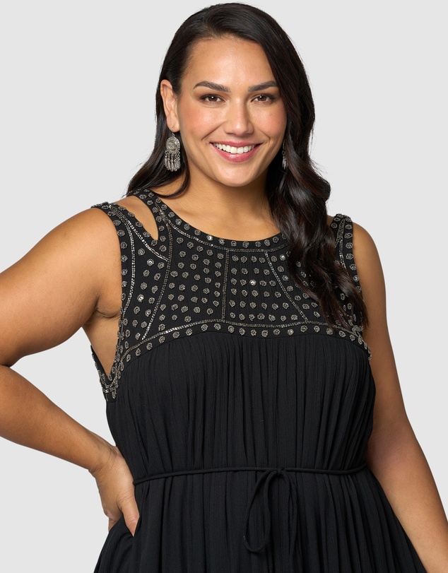 The Poetic Gypsy - Azura Embellished Maxi Dress
