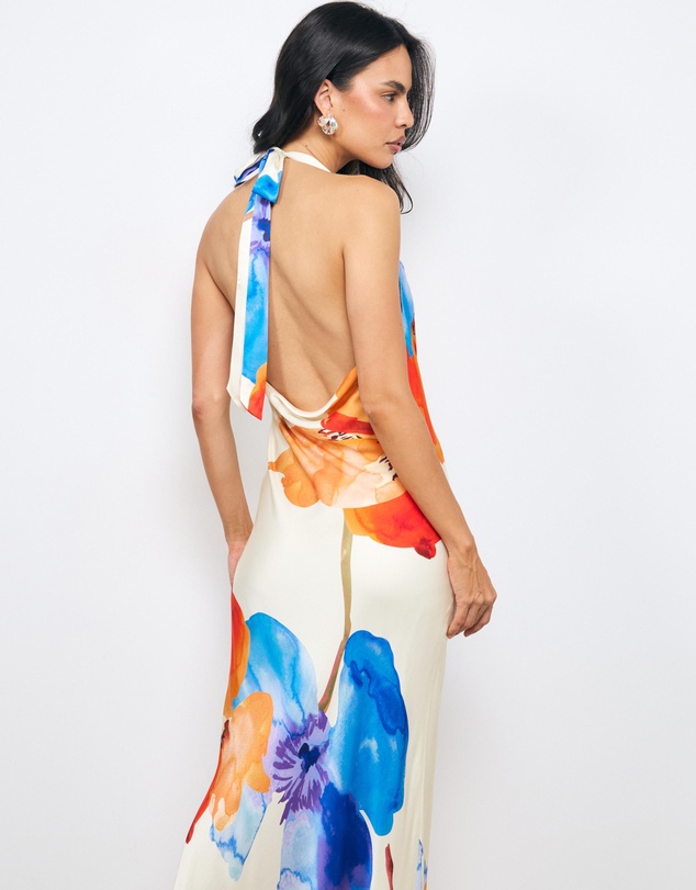 AERE - Lea Halter Maxi Dress
