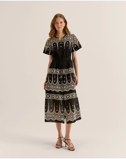 Review - Florida Embroidered Midi Dress