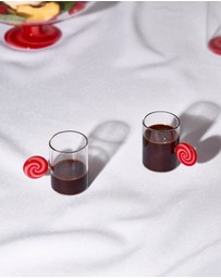Fazeek - Swirl Espresso Cups Red/Pink