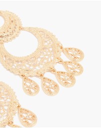 Lovisa - Gold Textured Drop Earrings