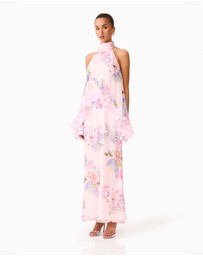 Elliatt - Millie Tiered Gown in PinkMulti