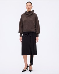 Minima Esenciales - Rian Wool Cashmere Funnel Neck Jumper