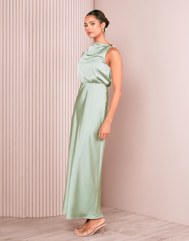 Azzurielle - Darsha Blouson Maxi Dress