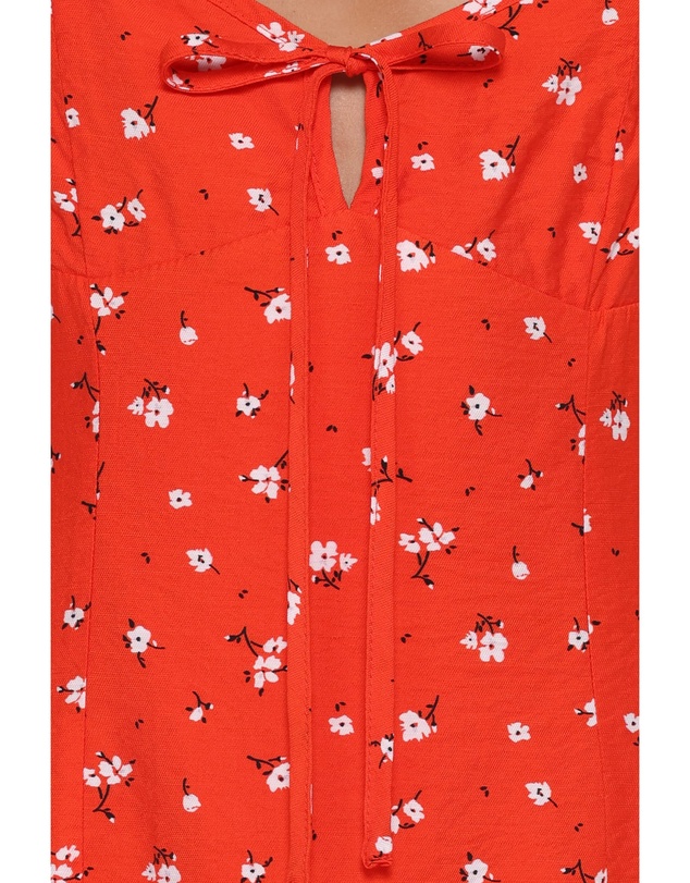 Petal & Pup - Lacey Mini Dress - Red Floral