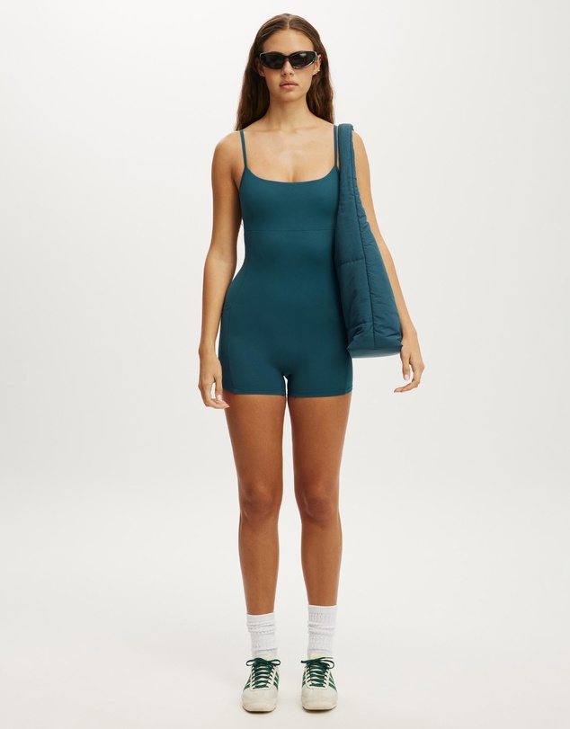 Cotton On Body Active - Ultra Luxe Twist Back Shortie Onesie