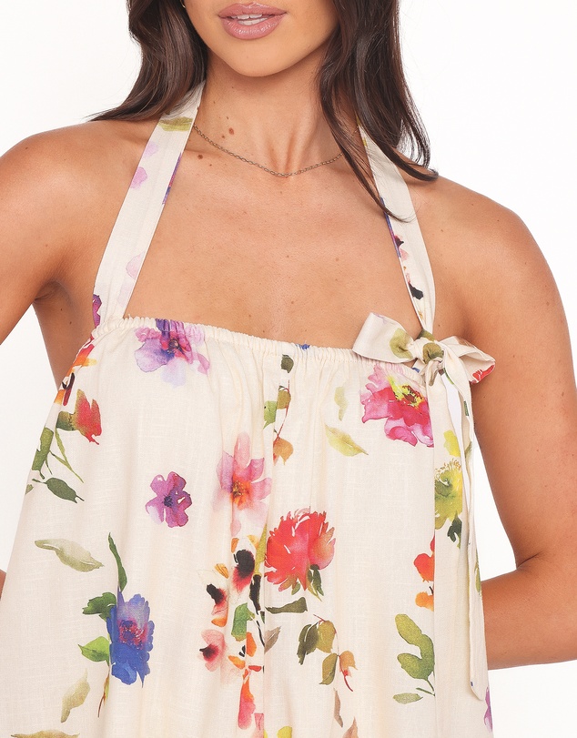 Petal & Pup - Mirella Tie Neck Playsuit - Multi