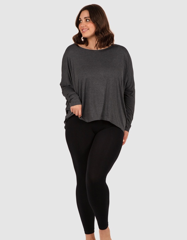 B Free Intimate Apparel - Bamboo Boat Neck Long Sleeve Top