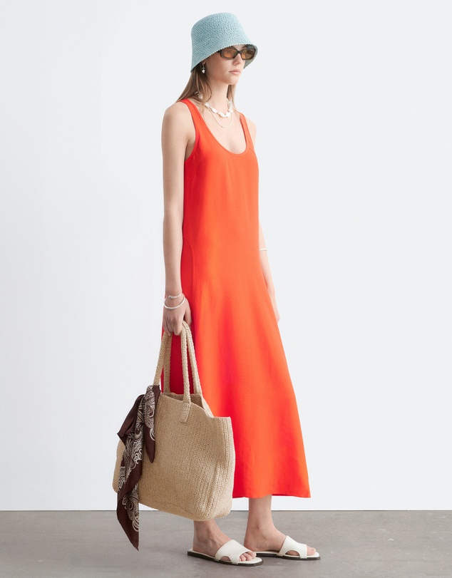 & Other Stories - Scoop-Neck Midi Dress