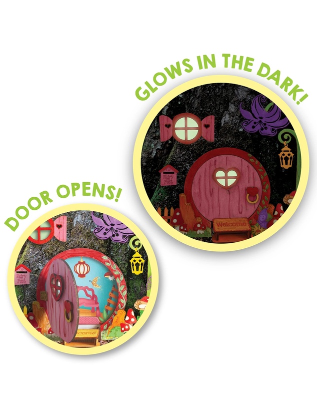 Icando - Glow in the Dark Fairy Door Art Set