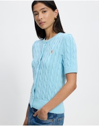 Polo Ralph Lauren - Cable-Knit Cotton Short-Sleeve Cardigan - ICONIC EXCLUSIVE