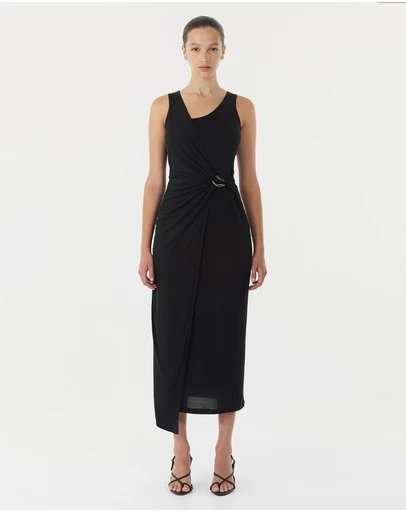 Third Form - Stirling Twist Cross Over Midi Dress
