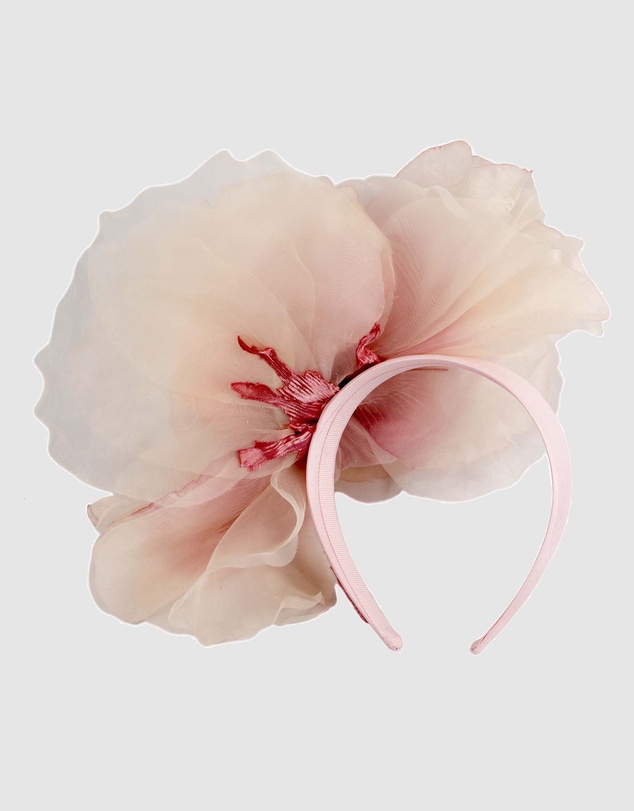 Fillies Collection - Large Dusty Pink Flower Fascinator Headband
