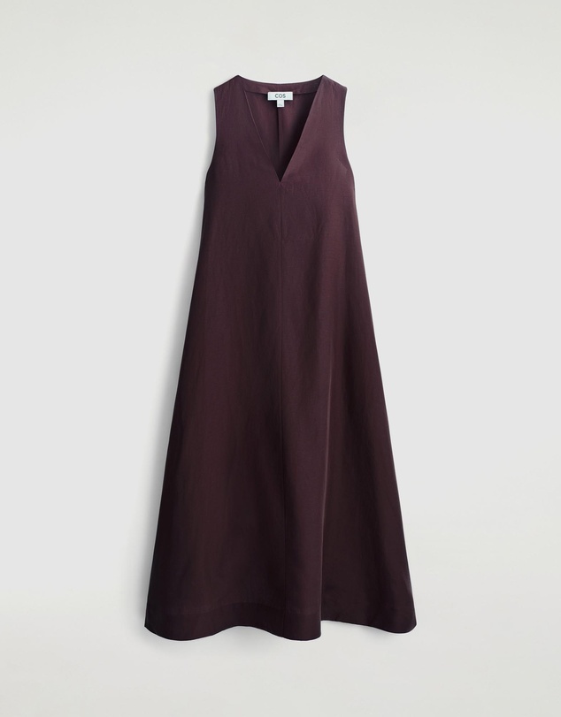 COS - A-Line Linen-Blend Maxi Dress