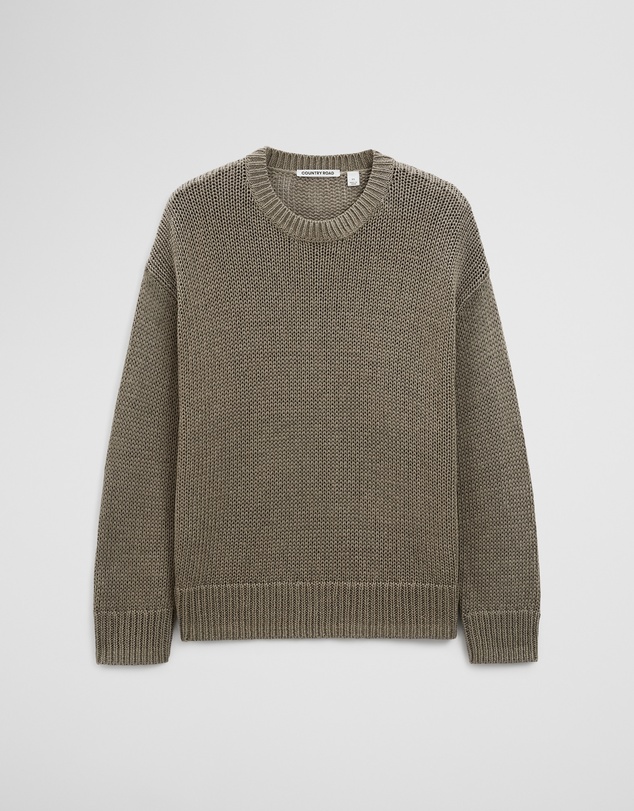 Country Road - Organically Grown Cotton Tape Yarn Sweater