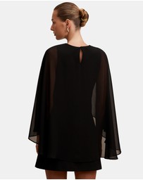 Forever New - Irena Sheer Cape Mini Dress