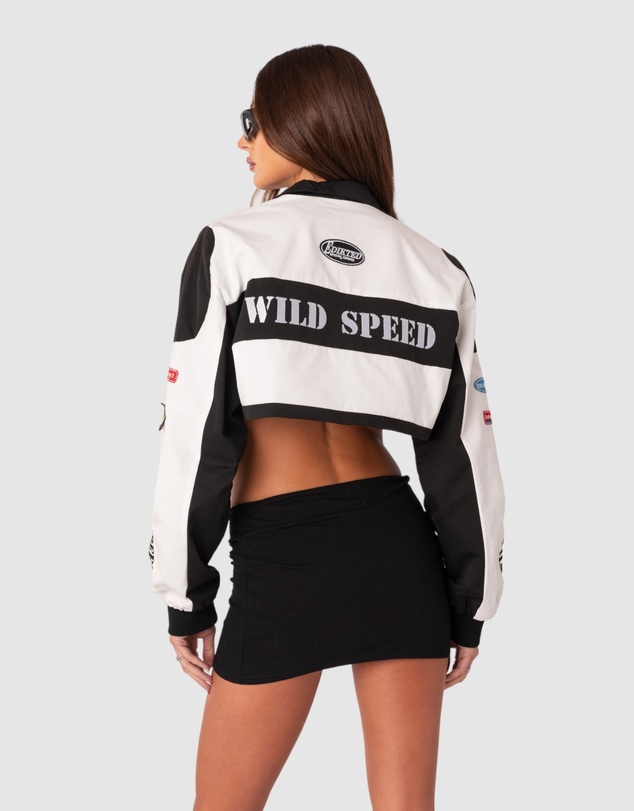 EDIKTED - Lenni Patch Cropped Jacket