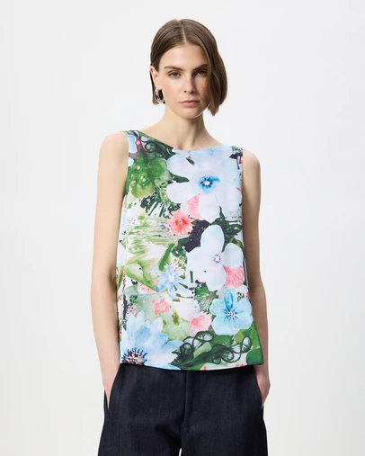 The Social Outfit - Silk Shell Top - Pardis