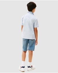Tommy Hilfiger - Short Sleeve Oxford Shirt - Teens