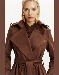 Bardot - Kira Vegan Suede Trench Coat