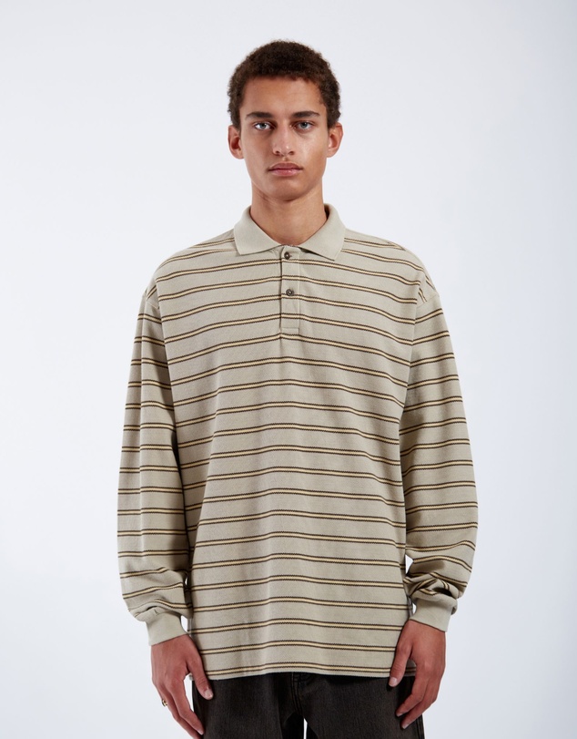 Dr Denim - Reno Polo Top Silver Lining